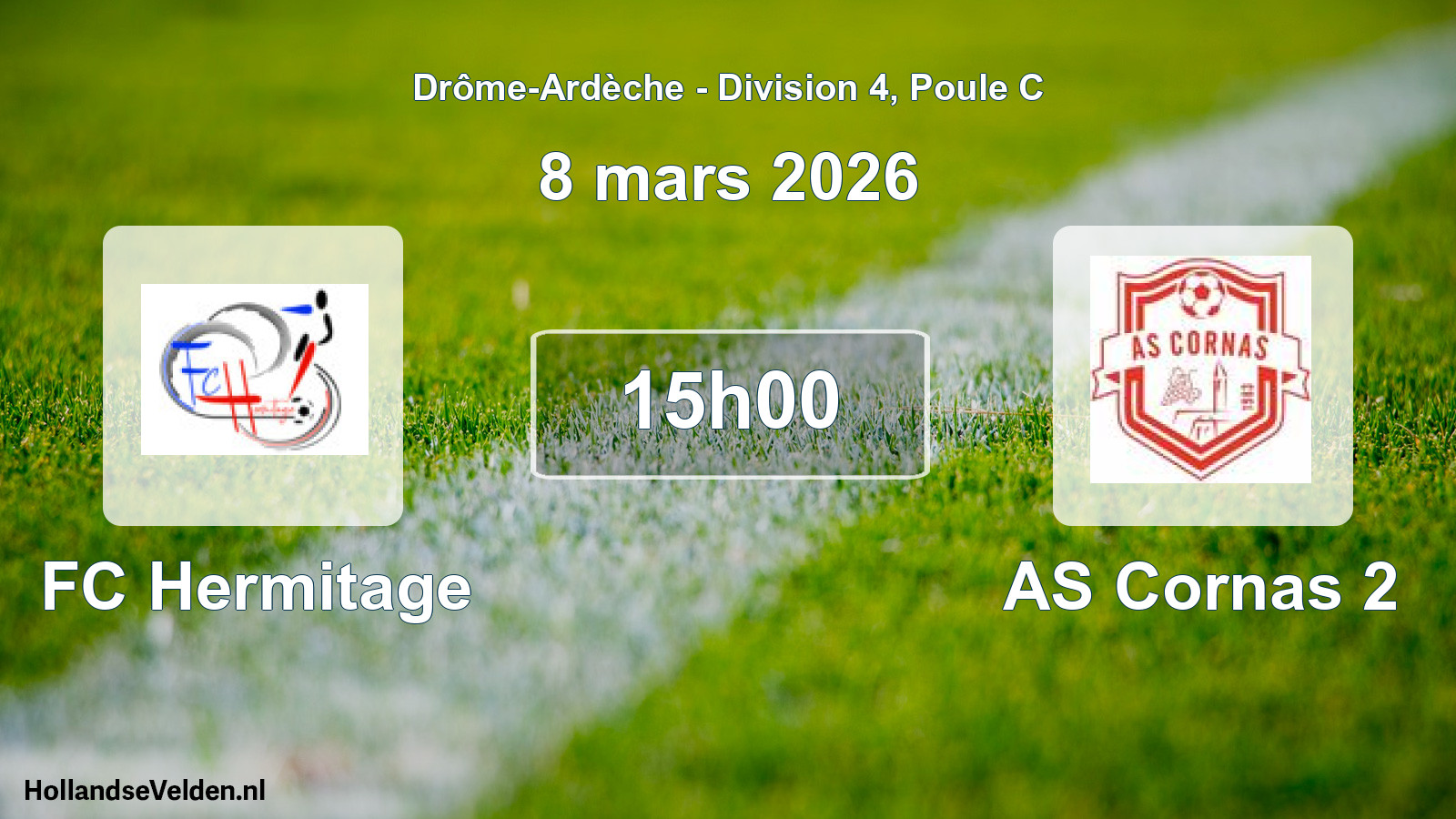 Scheduled Match: FC Hermitage - AS Cornas 2 (8 March 2026)