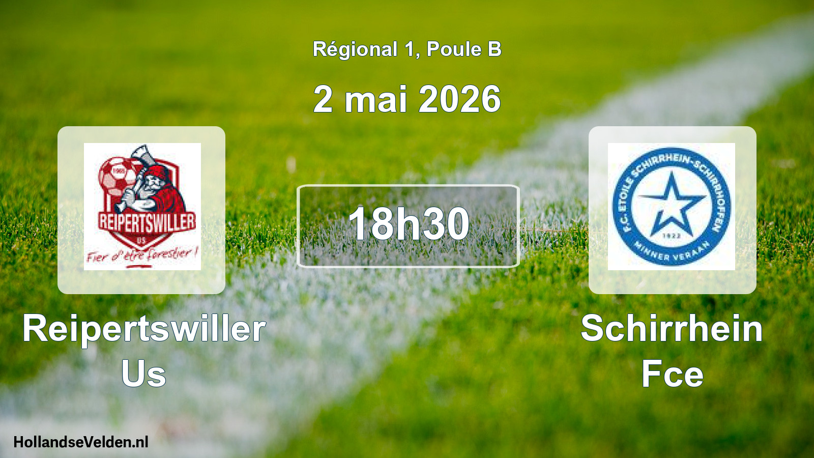Scheduled Match: Reipertswiller Us - Schirrhein Fce (2 May 2026)