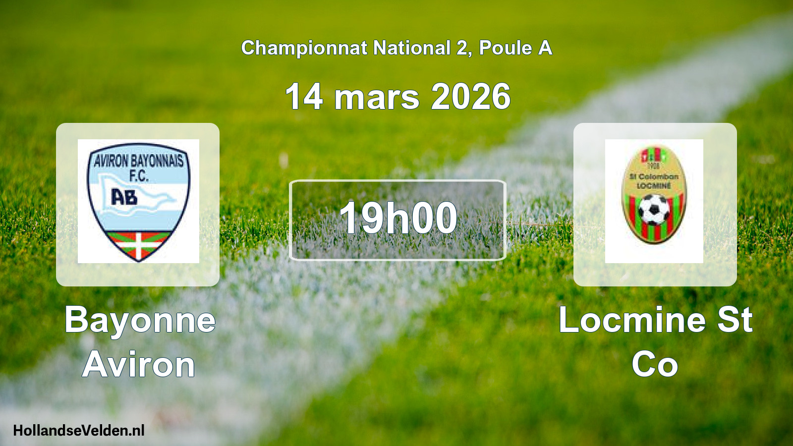 Scheduled Match: Bayonne Aviron - Locmine St Co (14 March 2026)