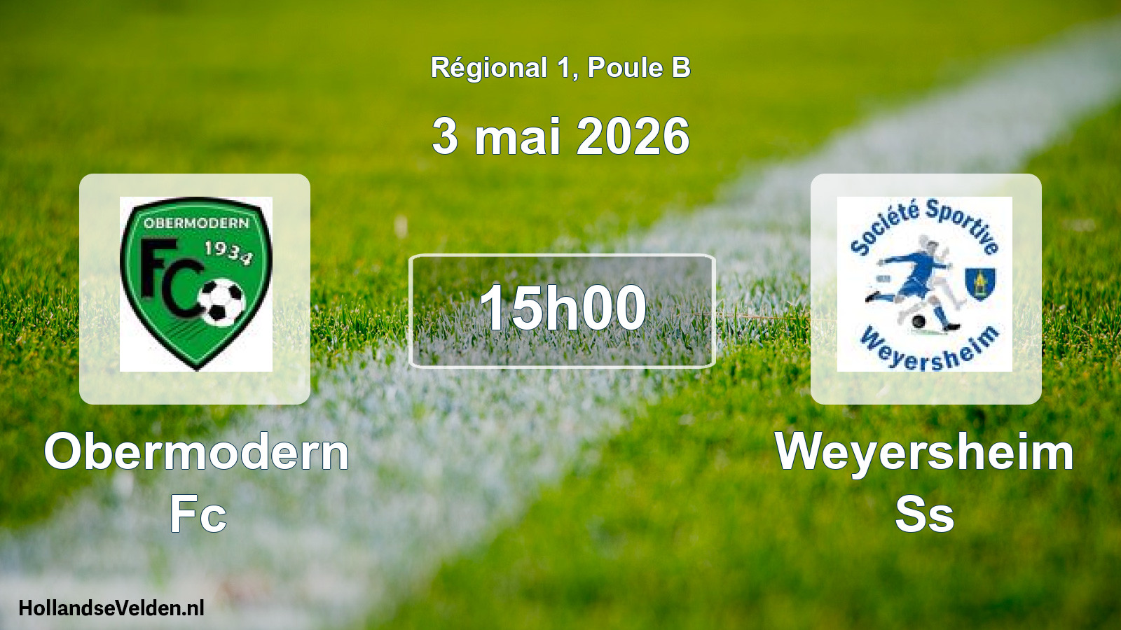 Scheduled Match: Obermodern Fc - Weyersheim Ss (3 May 2026)