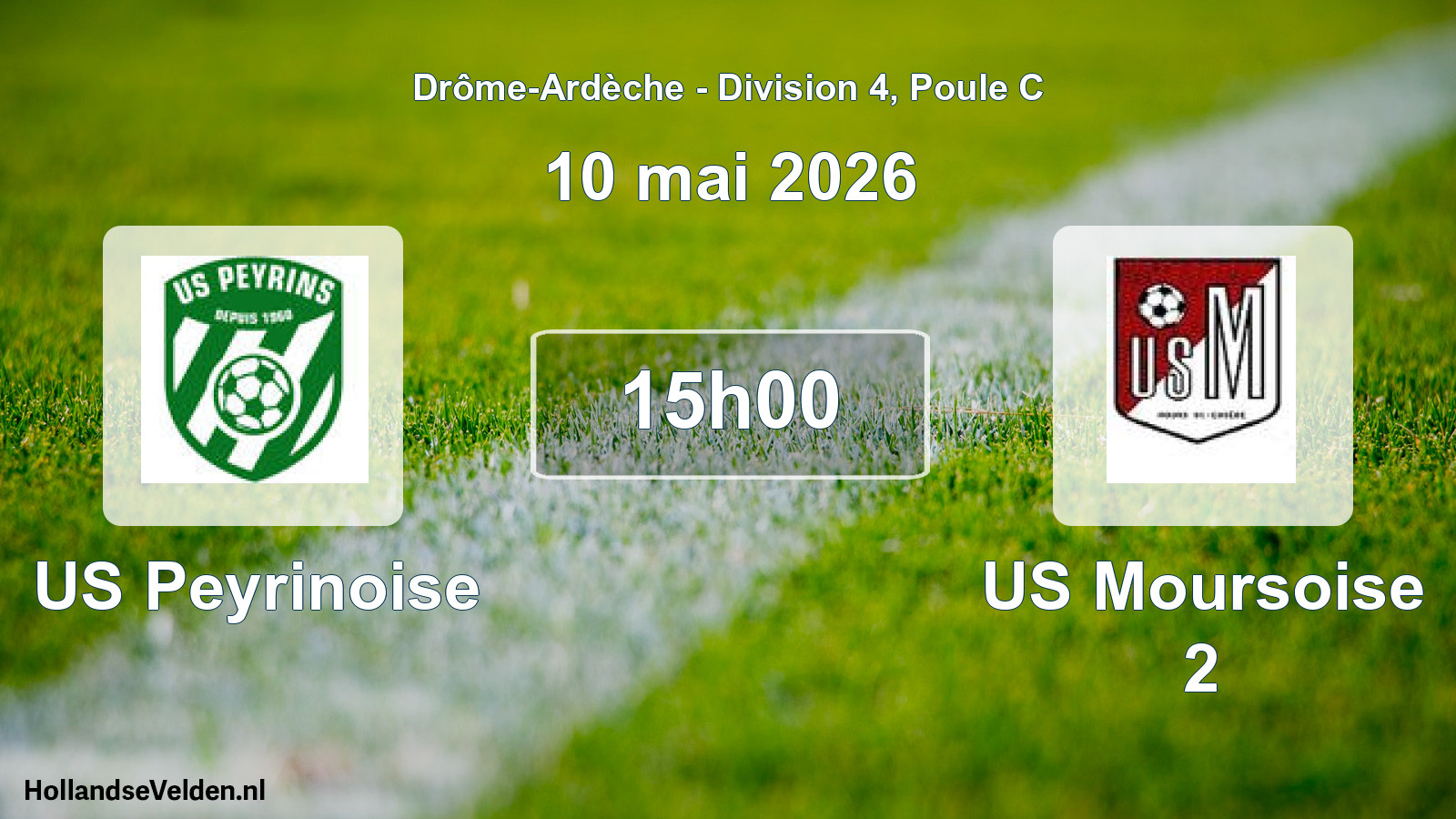 Geplande wedstrijd: US Peyrinoise - US Moursoise 2 (10 mei 2026)