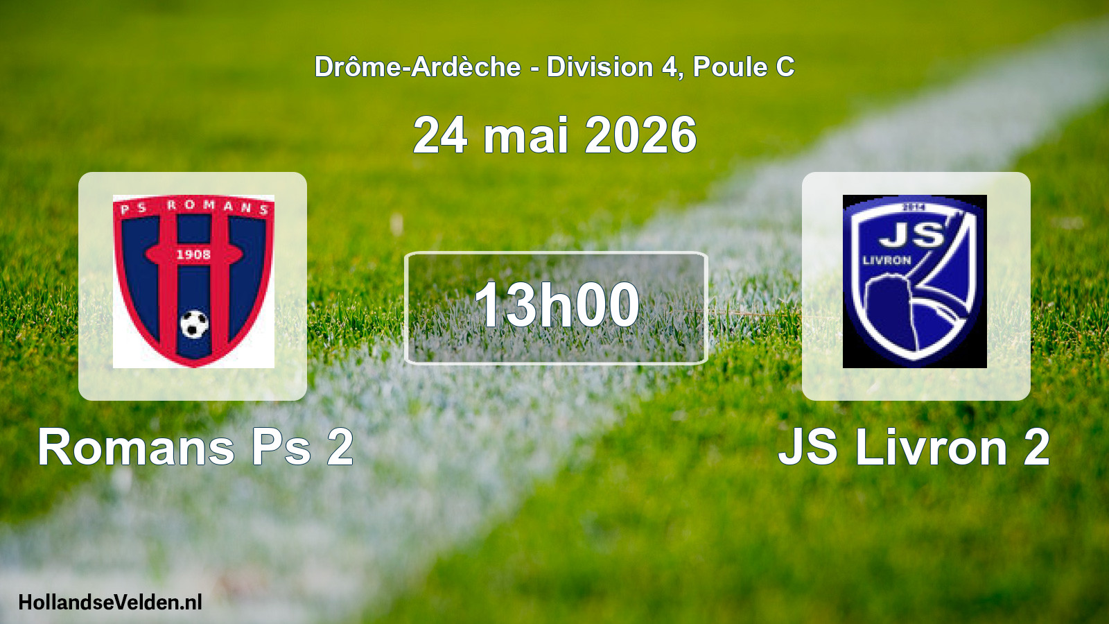 Scheduled Match: Romans Ps 2 - JS Livron 2 (24 May 2026)