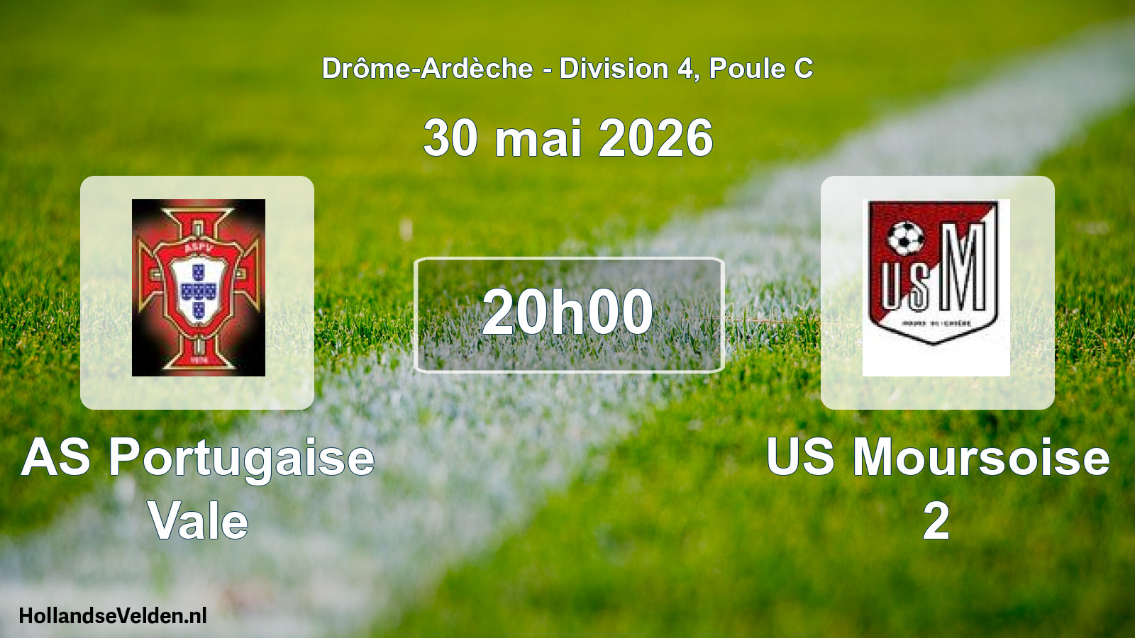 Geplande wedstrijd: AS Portugaise Vale - US Moursoise 2 (30 mei 2026)