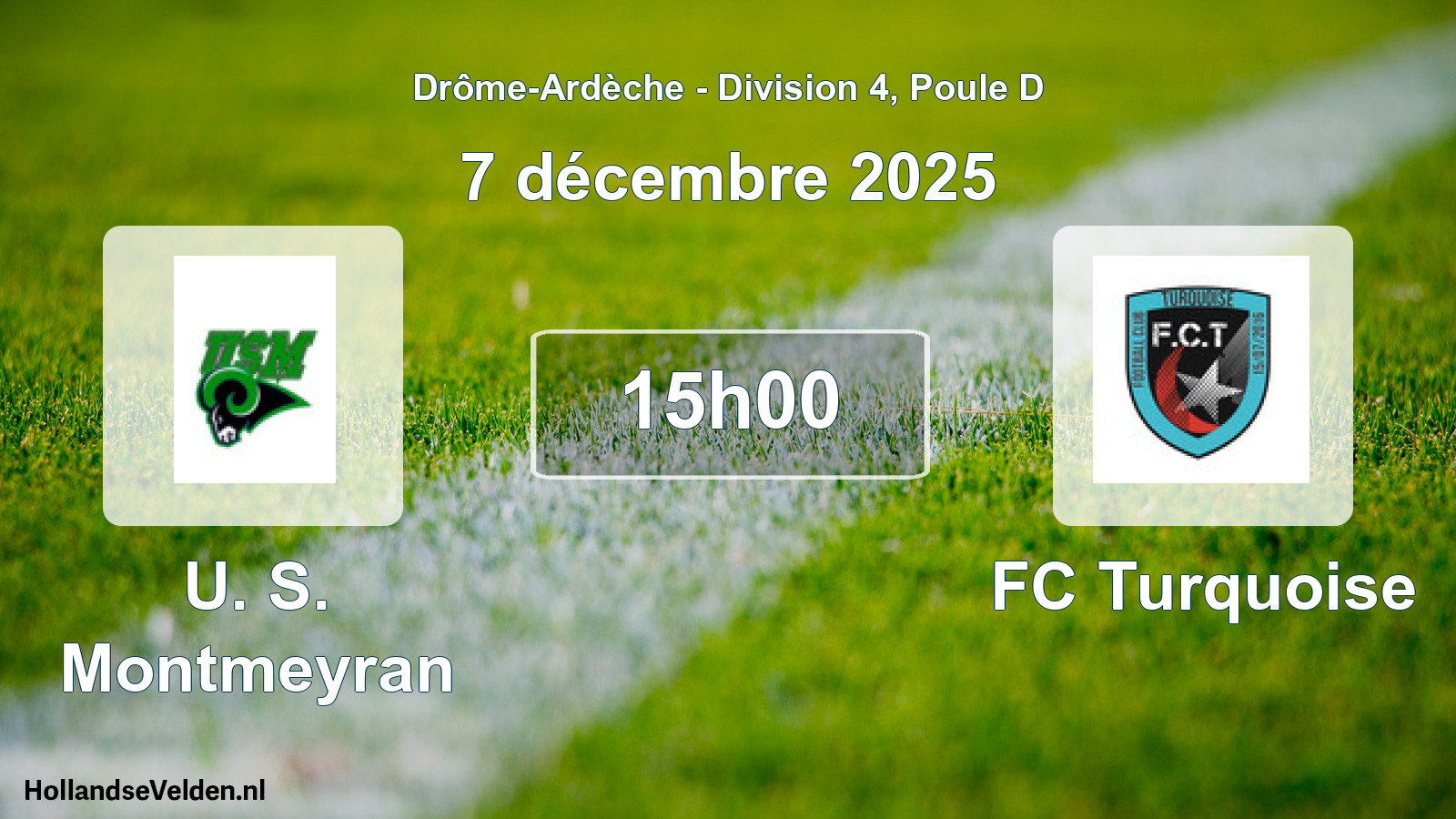 Scheduled Match: U. S. Montmeyran - FC Turquoise (7 December 2025)