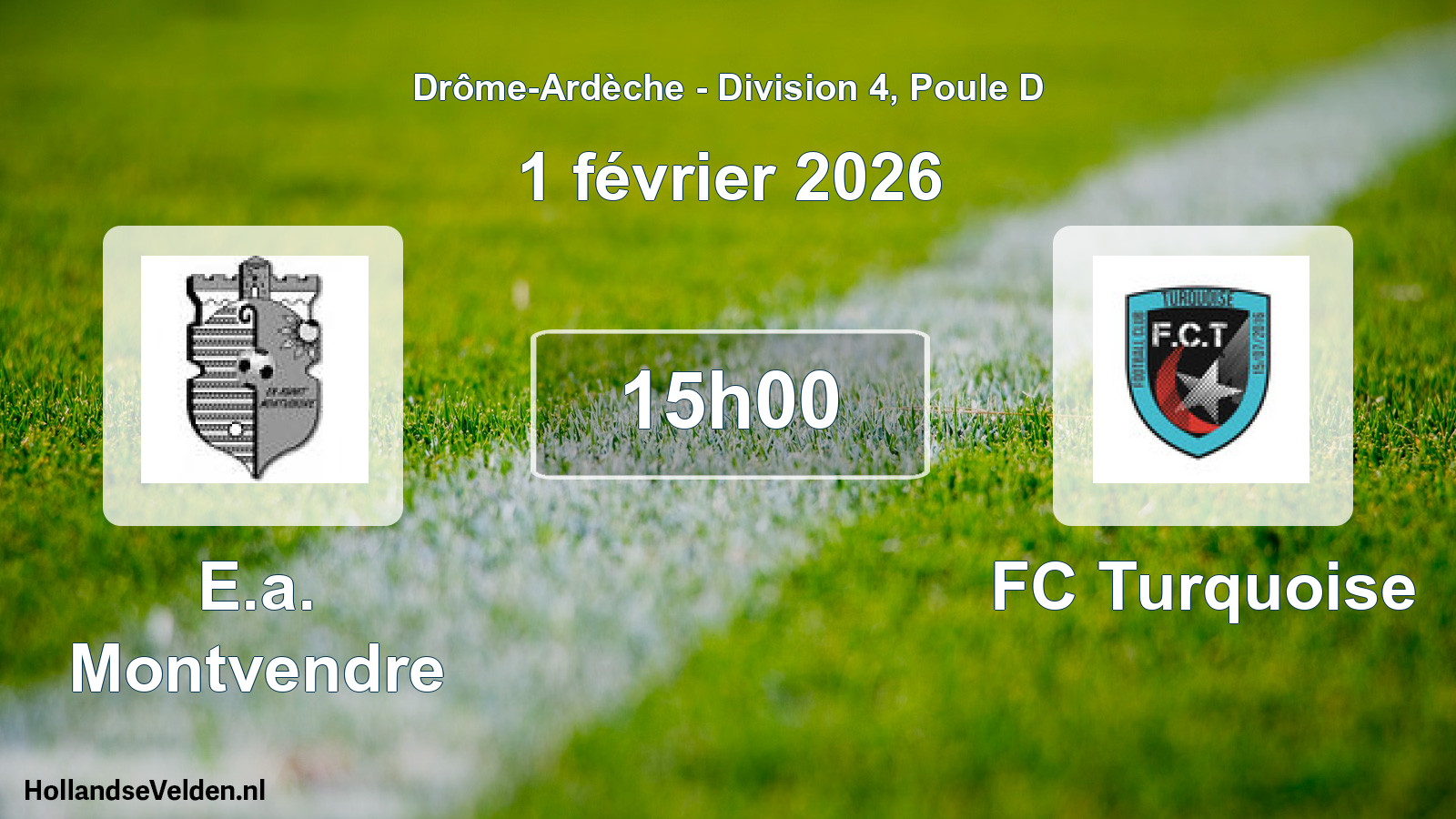 Scheduled Match: E.a. Montvendre - FC Turquoise (1 February 2026)