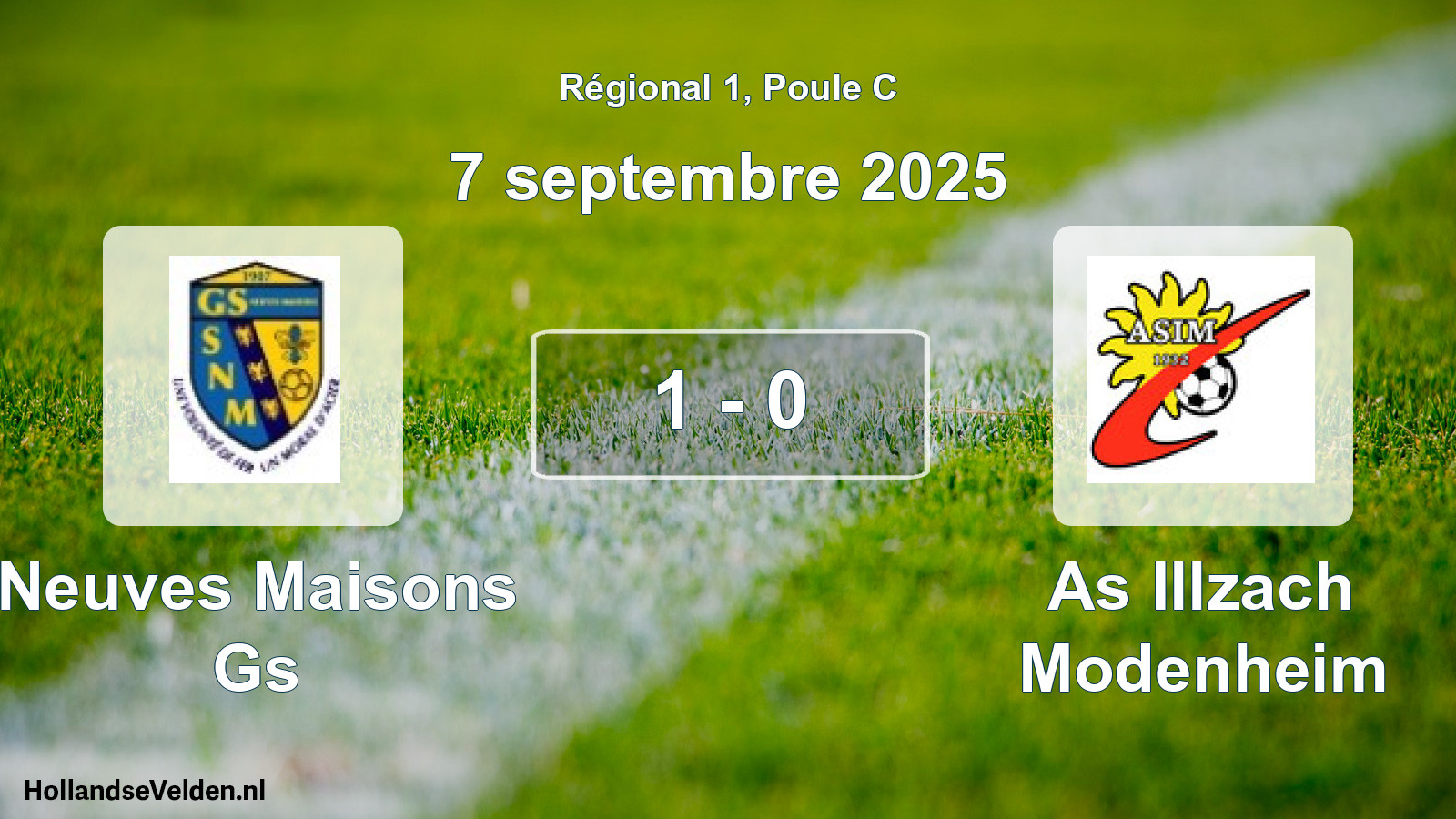 Gespeelde wedstrijd: Neuves Maisons Gs - As Illzach Modenheim 1 - 0 (7 septembre 2025)