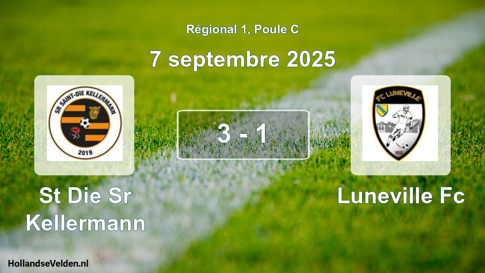 Total number of matches played: St Die Sr Kellermann - Luneville Fc 3 - 1 (7 September 2025)