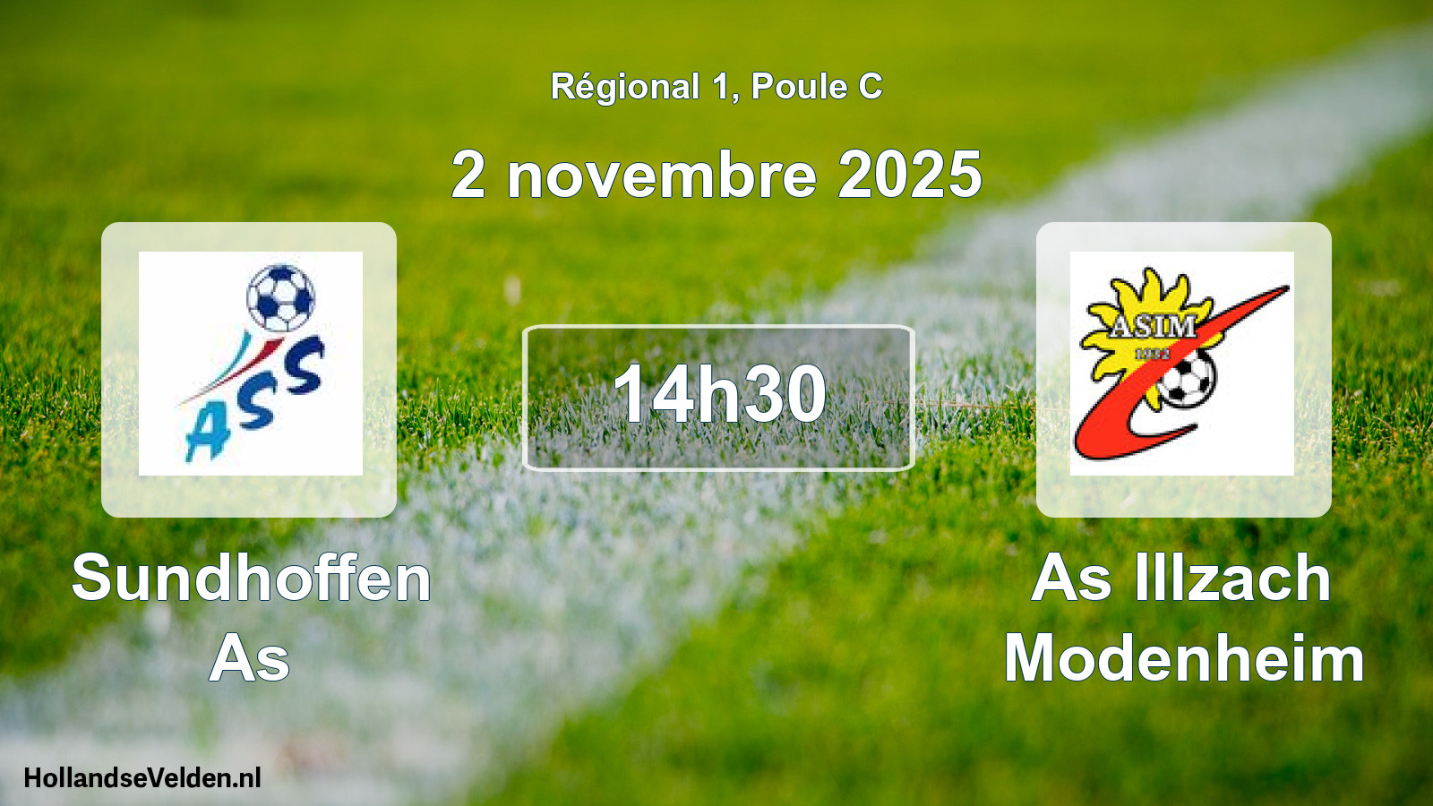 Geplande wedstrijd: Sundhoffen As - As Illzach Modenheim (2 november 2025)