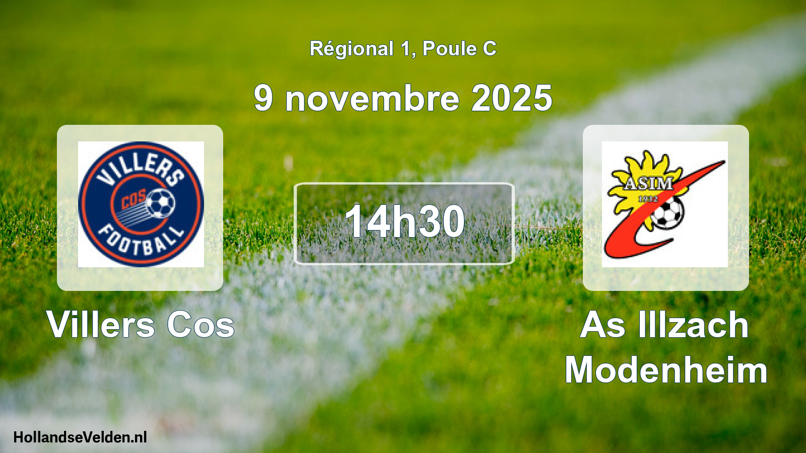 Scheduled Match: Villers Cos - As Illzach Modenheim (9 November 2025)