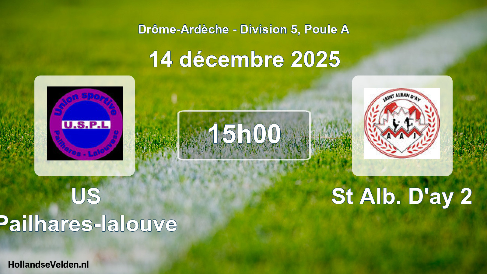 Scheduled Match: US Pailhares-lalouve - St Alb. D'ay 2 (14 December 2025)