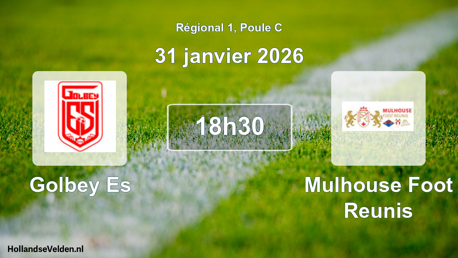 Scheduled Match: Golbey Es - Mulhouse Foot Reunis (31 January 2026)