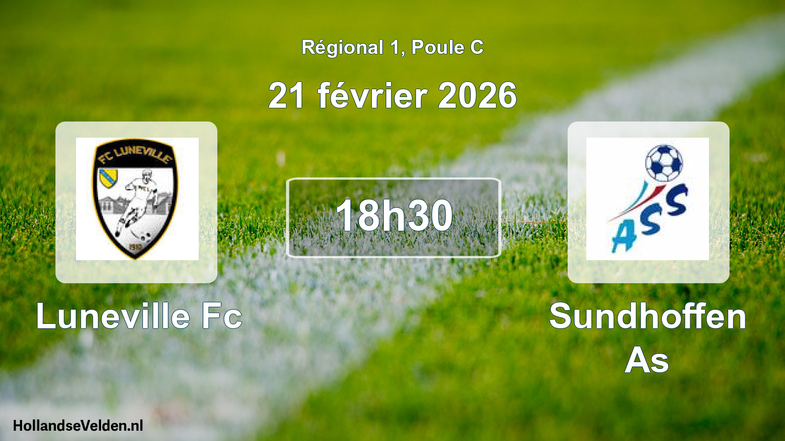 Geplande wedstrijd: Luneville Fc - Sundhoffen As (21 février 2026)