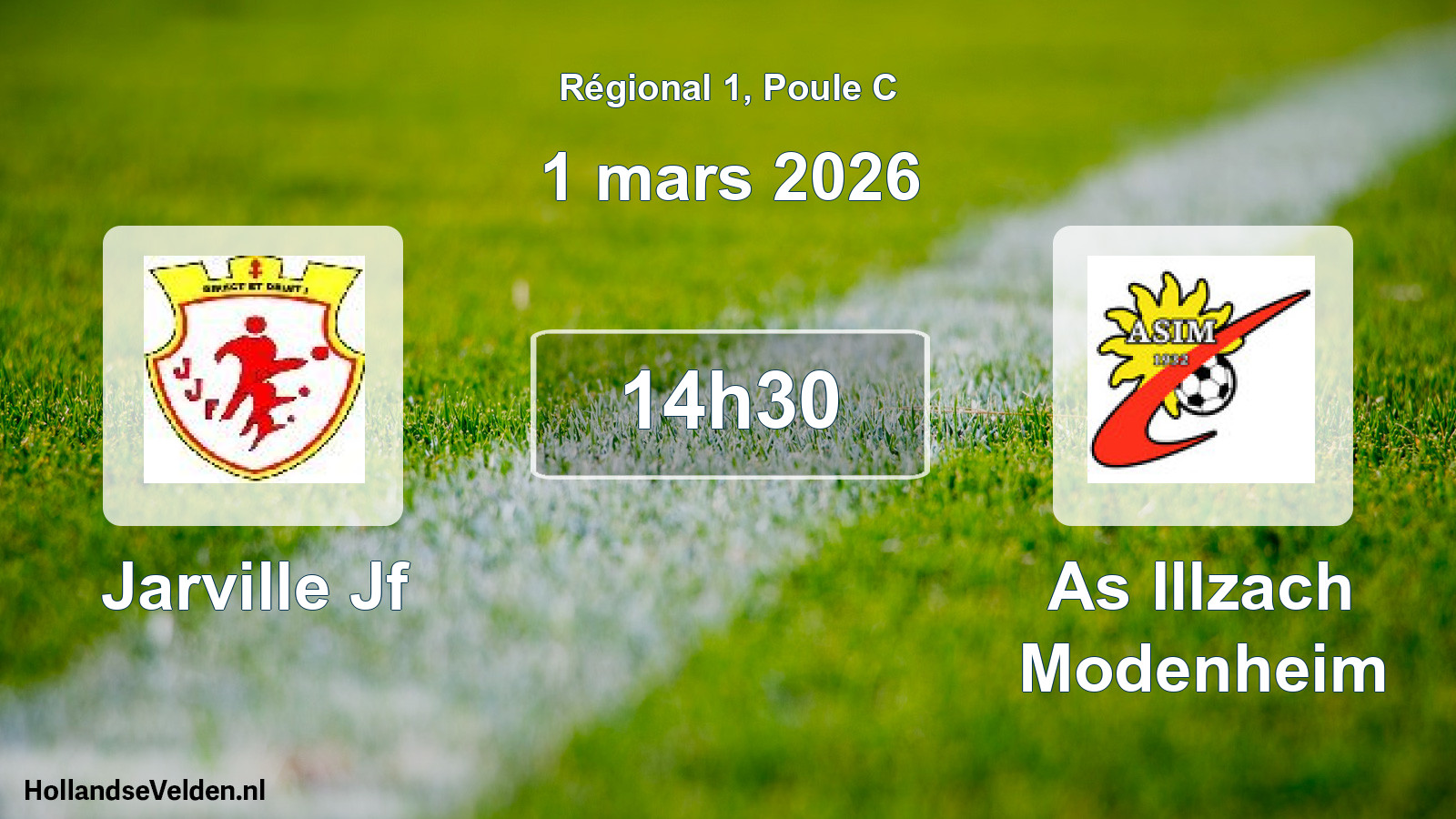 Scheduled Match: Jarville Jf - As Illzach Modenheim (1 March 2026)