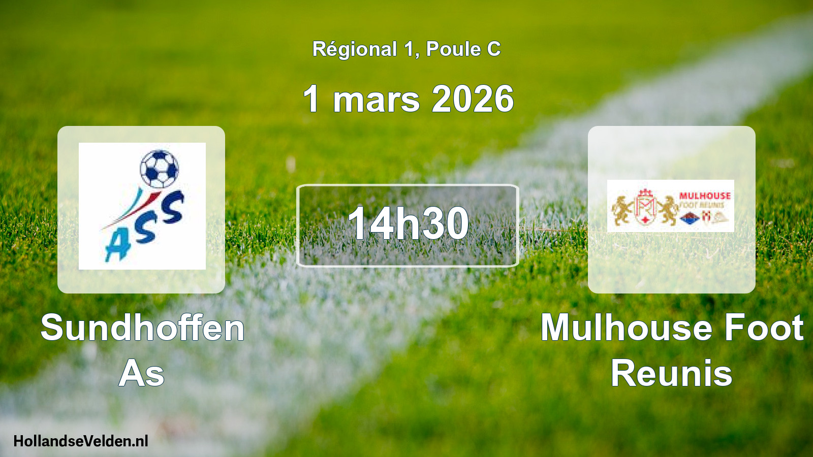 Scheduled Match: Sundhoffen As - Mulhouse Foot Reunis (1 March 2026)