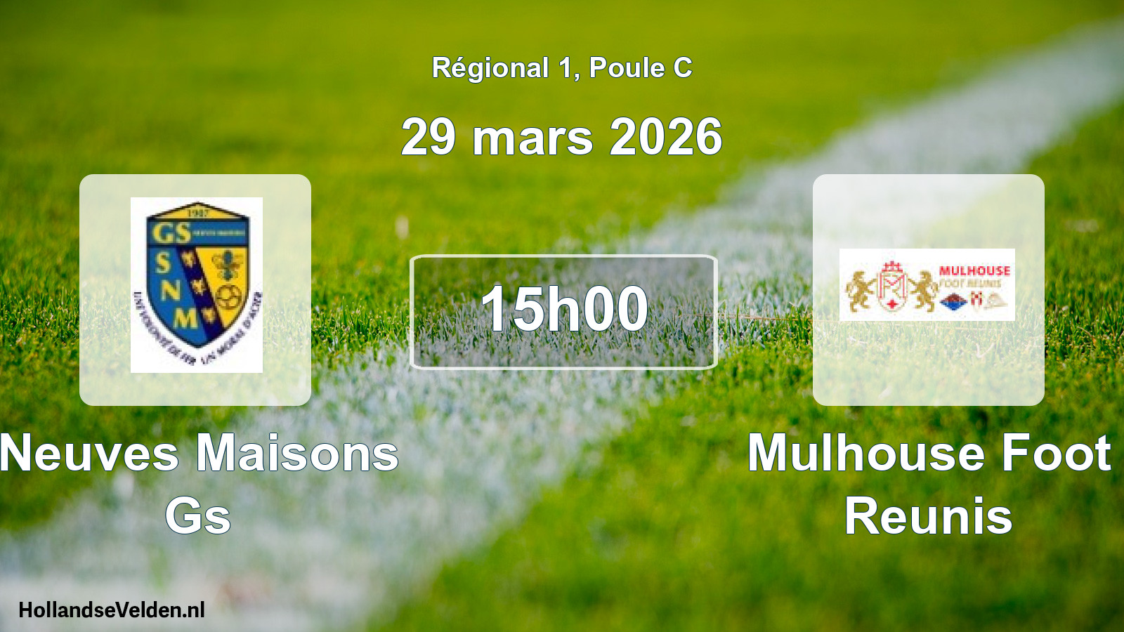 Scheduled Match: Neuves Maisons Gs - Mulhouse Foot Reunis (29 March 2026)