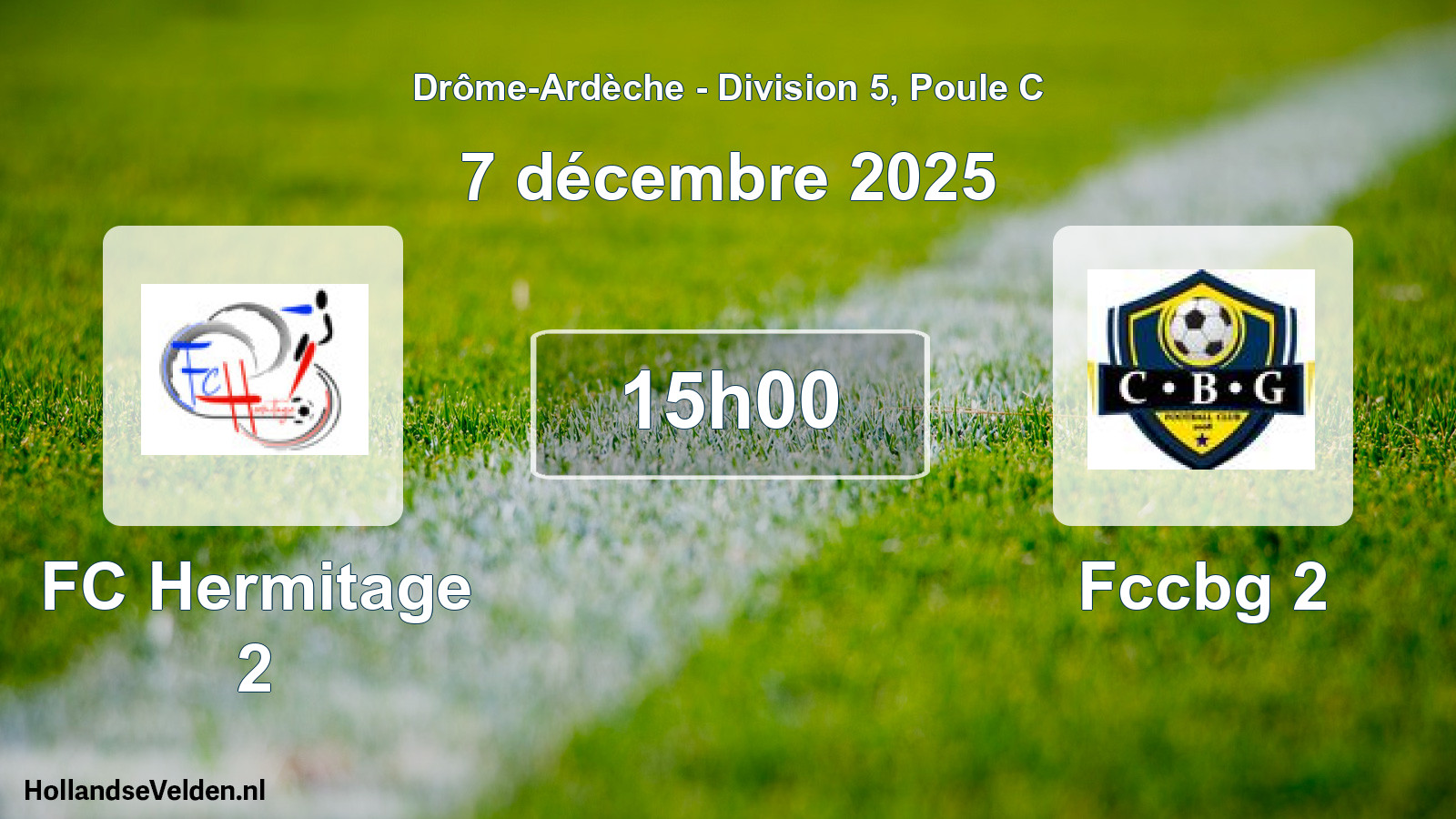Scheduled Match: FC Hermitage 2 - Fccbg 2 (7 December 2025)