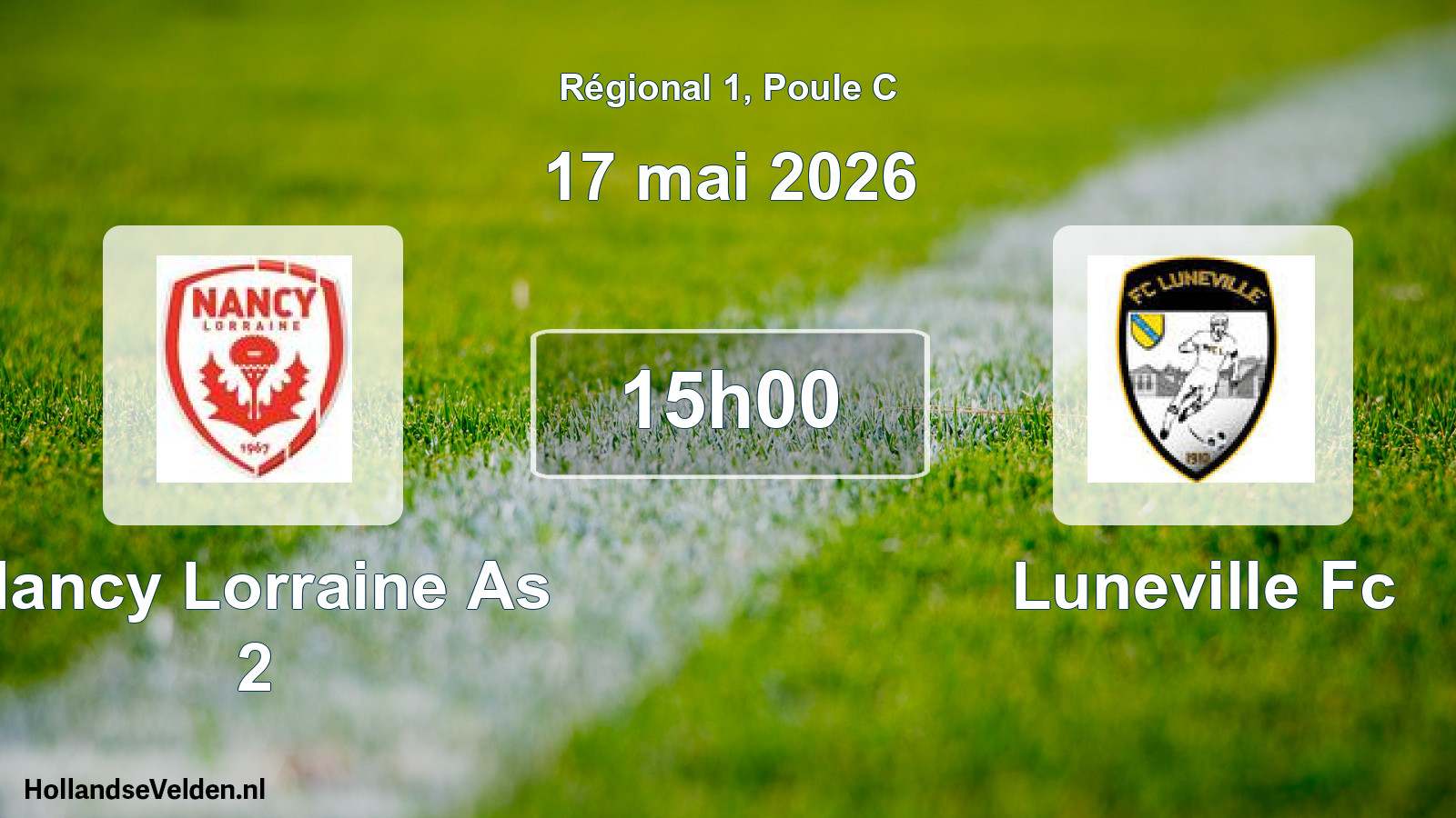 Scheduled Match: Nancy Lorraine As 2 - Luneville Fc (17 May 2026)
