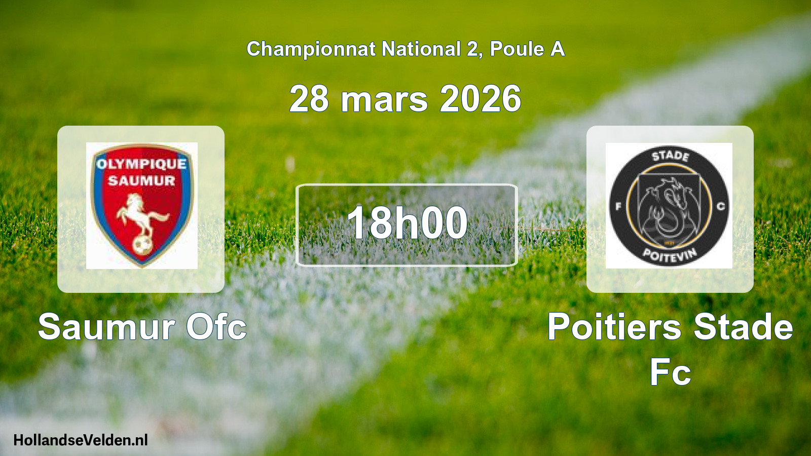 Scheduled Match: Saumur Ofc - Poitiers Stade Fc (28 March 2026)