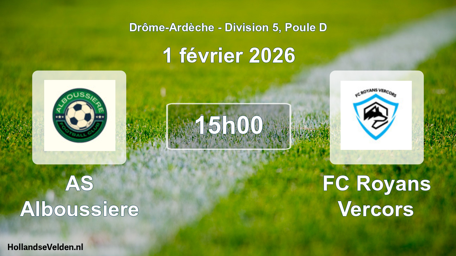 Geplande wedstrijd: AS Alboussiere - FC Royans Vercors (1 februari 2026)