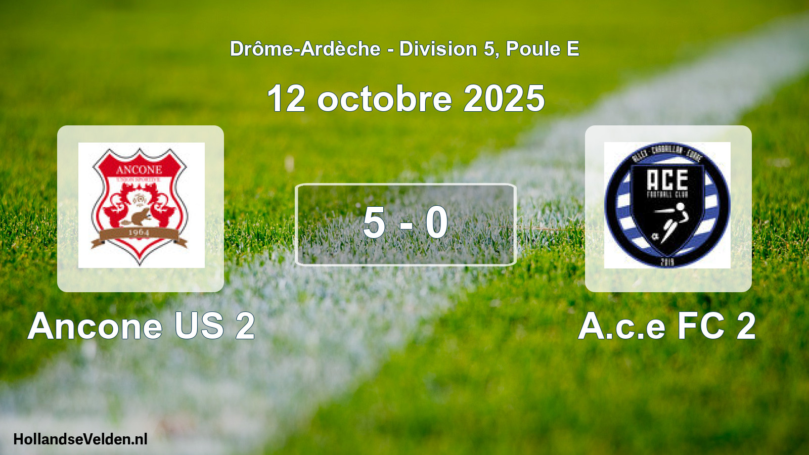 Gespeelde wedstrijd: Ancone US 2 - A.c.e FC 2 5 - 0 (12 oktober 2025)