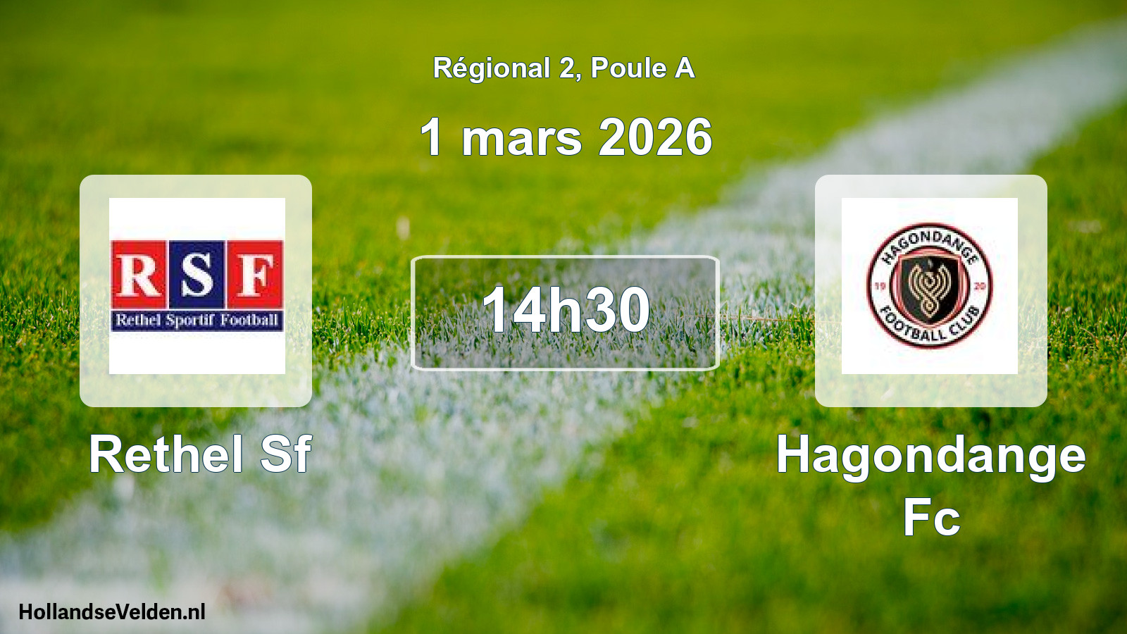 Geplande wedstrijd: Rethel Sf - Hagondange Fc (1 mars 2026)