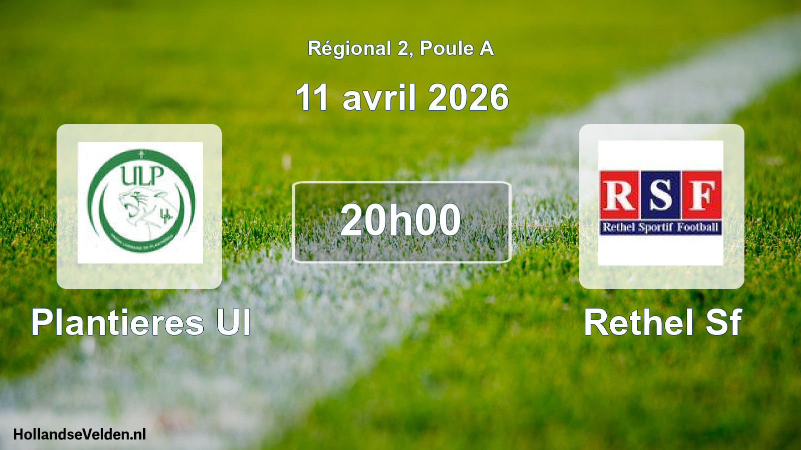 Scheduled Match: Plantieres Ul - Rethel Sf (11 April 2026)
