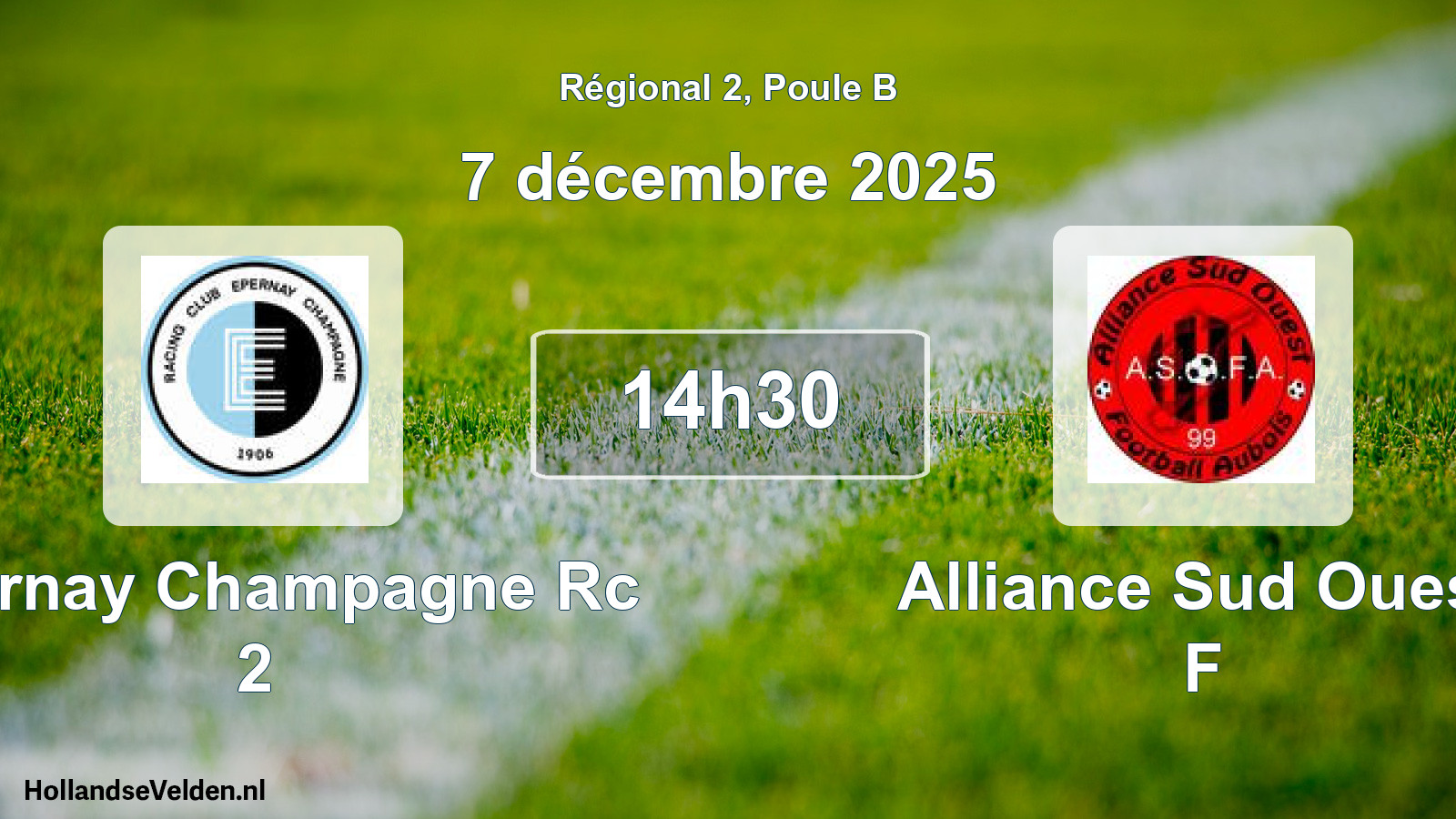 Scheduled Match: Epernay Champagne Rc 2 - Alliance Sud Ouest F (7 December 2025)