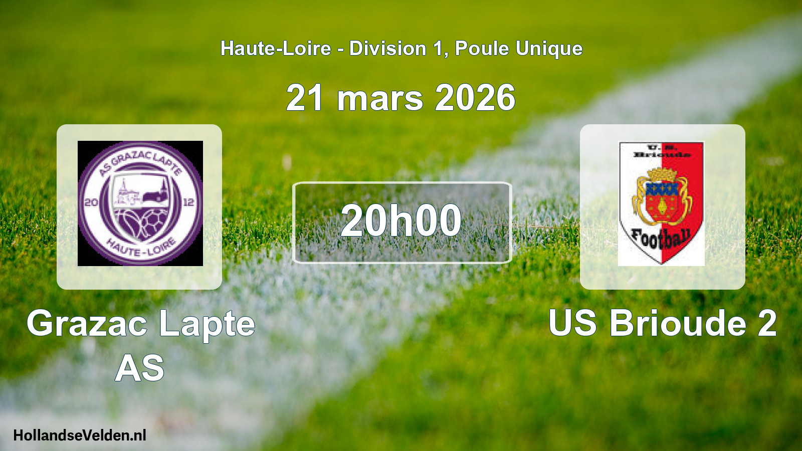 Geplande wedstrijd: Grazac Lapte AS - US Brioude 2 (21 maart 2026)