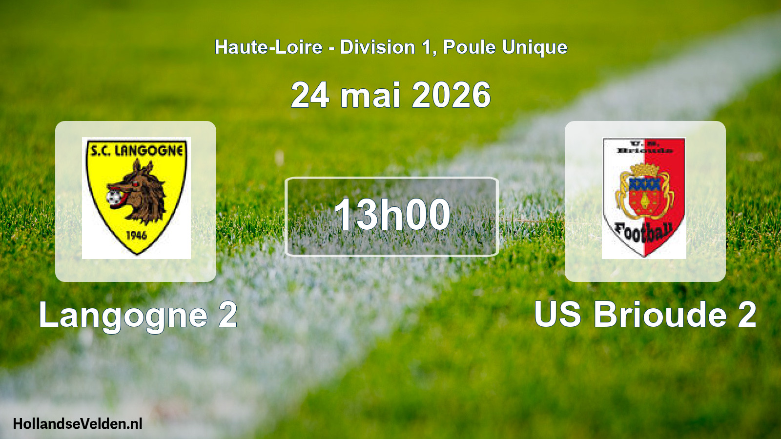 Geplande wedstrijd: Langogne 2 - US Brioude 2 (24 mei 2026)