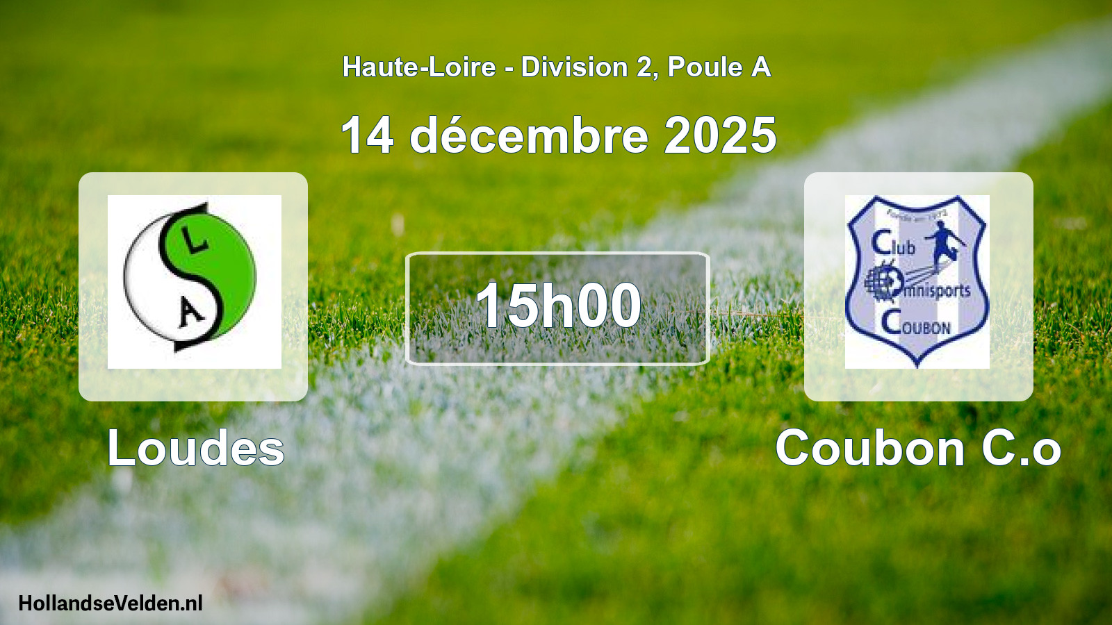 Geplande wedstrijd: Loudes - Coubon C.o (14 december 2025)