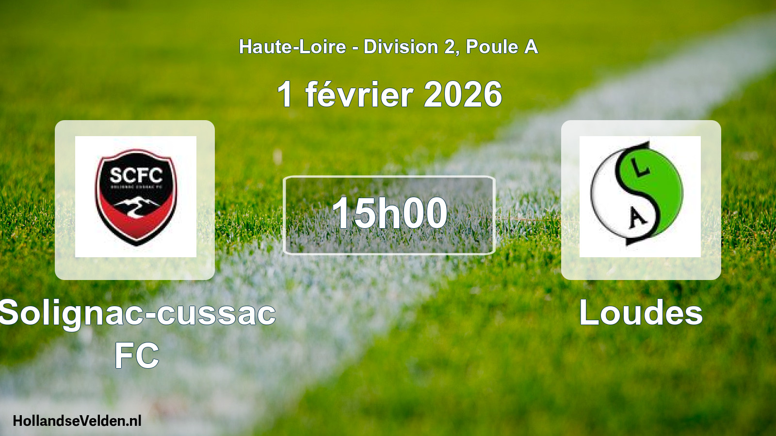 Geplande wedstrijd: Solignac-cussac FC - Loudes (1 februari 2026)