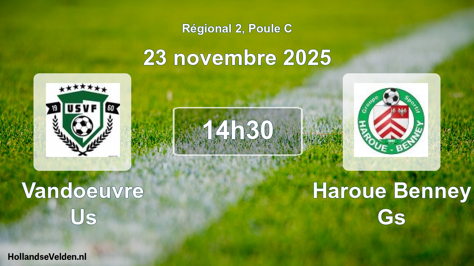 Scheduled Match: Vandoeuvre Us - Haroue Benney Gs (23 November 2025)