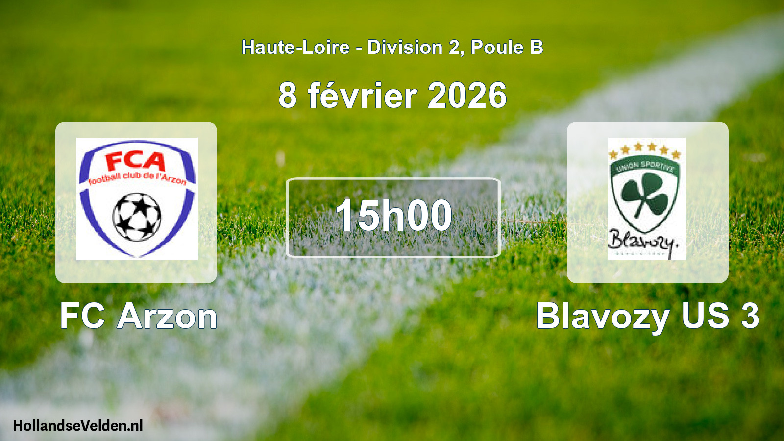 Scheduled Match: FC Arzon - Blavozy US 3 (8 February 2026)