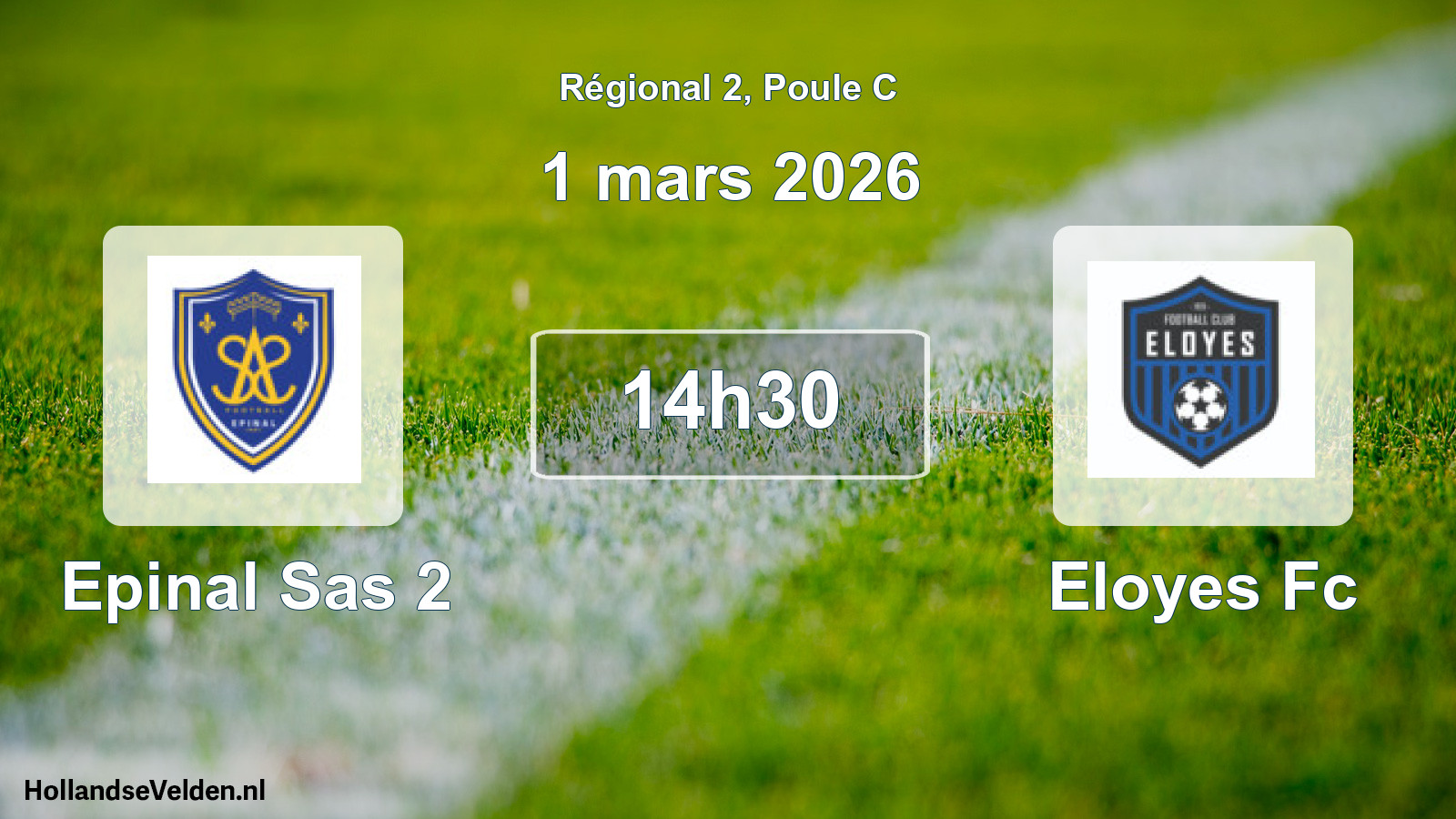 Scheduled Match: Epinal Sas 2 - Eloyes Fc (1 March 2026)