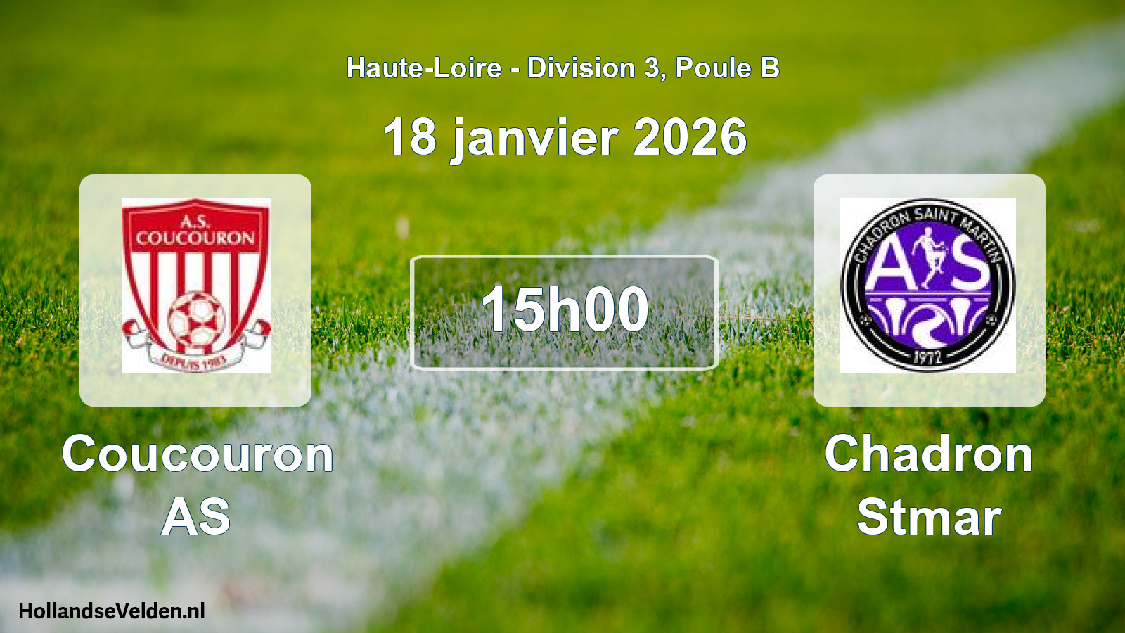 Geplande wedstrijd: Coucouron AS - Chadron Stmar (18 januari 2026)
