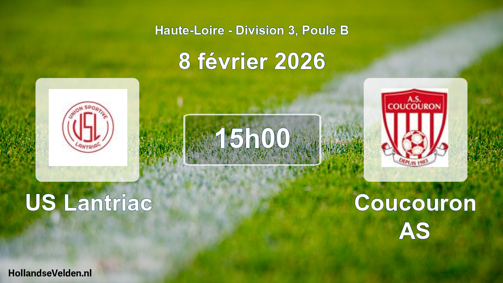 Match programmé: US Lantriac - Coucouron AS (8 février 2026)