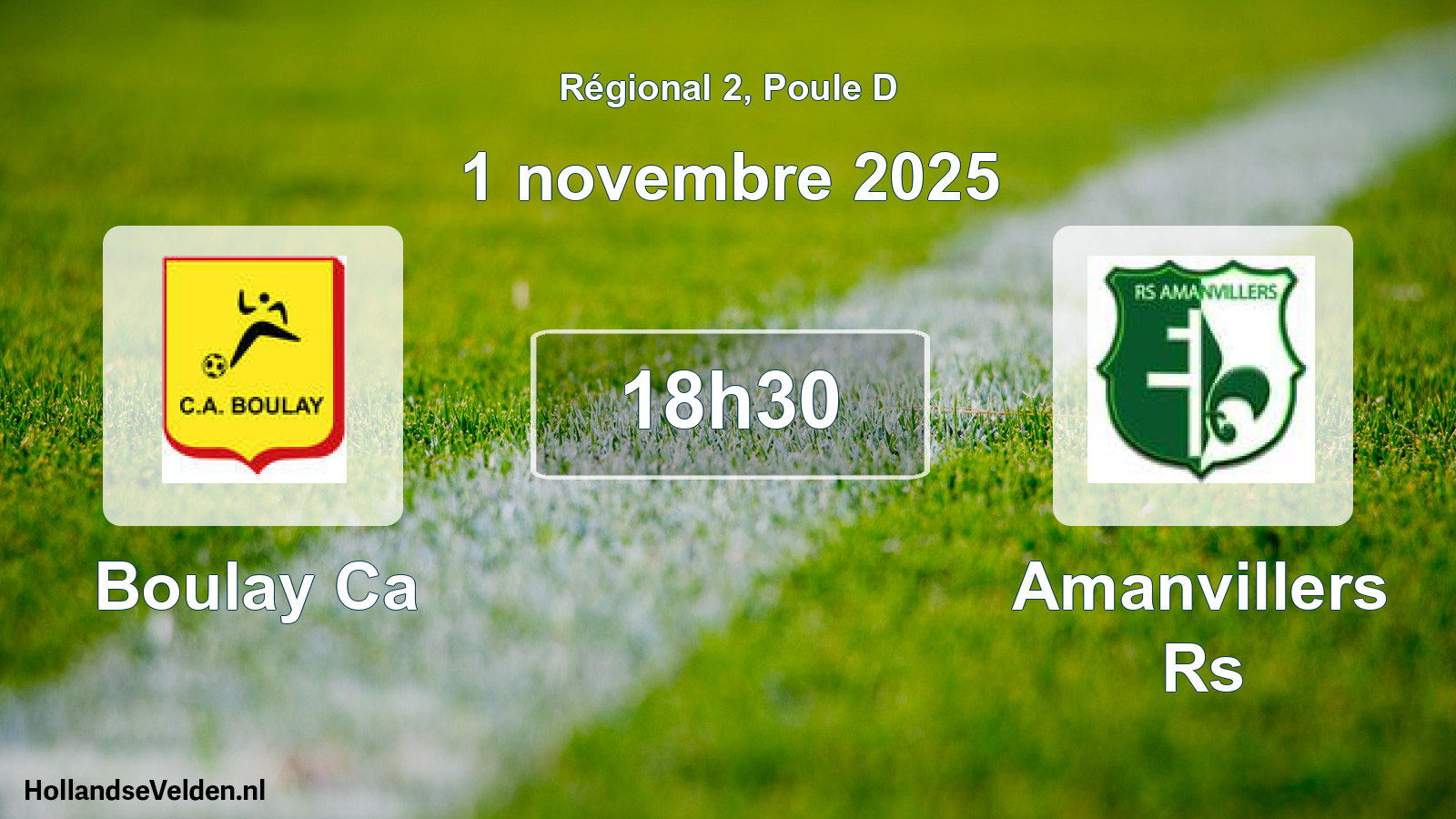 Geplande wedstrijd: Boulay Ca - Amanvillers Rs (1 november 2025)
