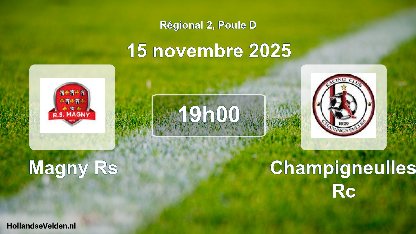 Geplande wedstrijd: Magny Rs - Champigneulles Rc (15 novembre 2025)