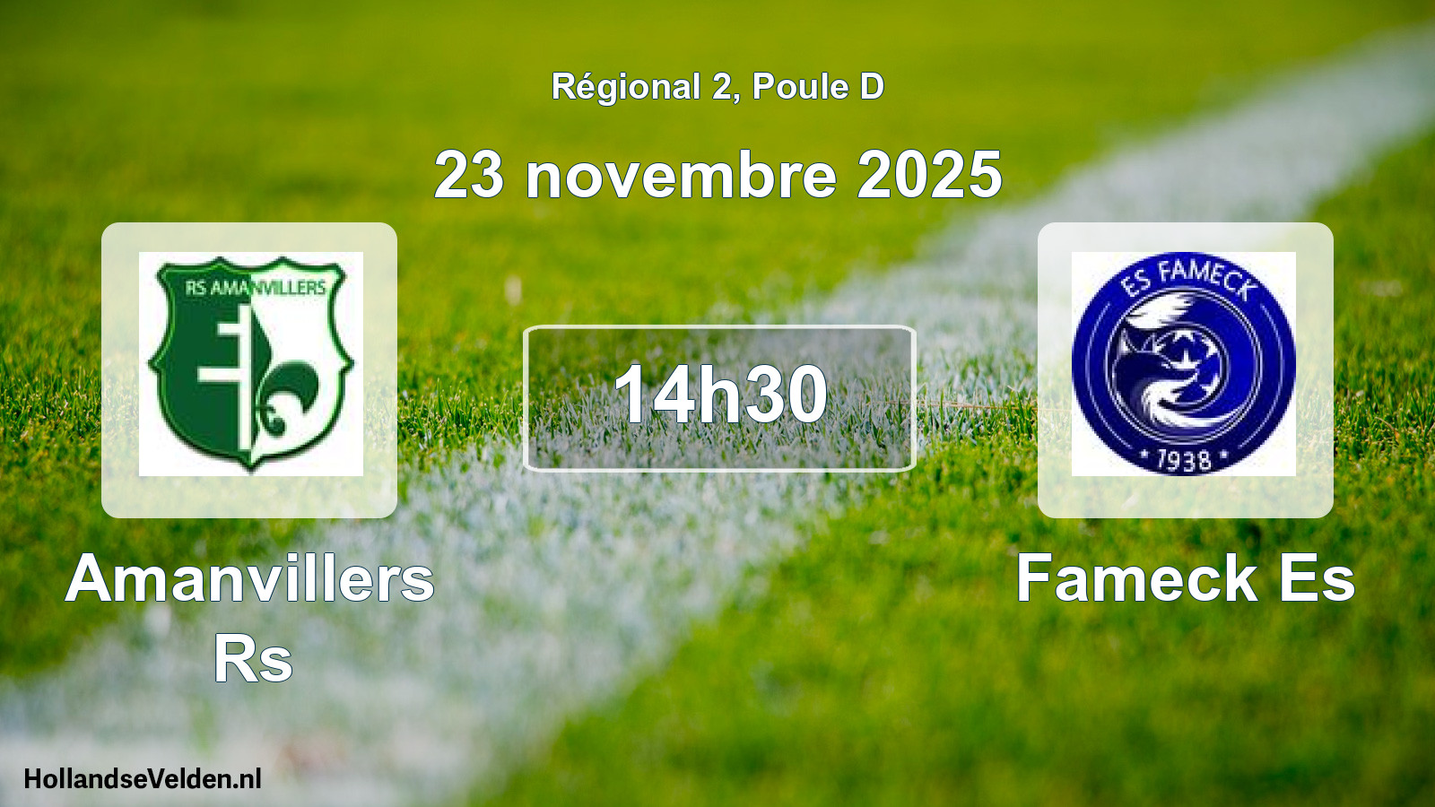Geplande wedstrijd: Amanvillers Rs - Fameck Es (23 novembre 2025)