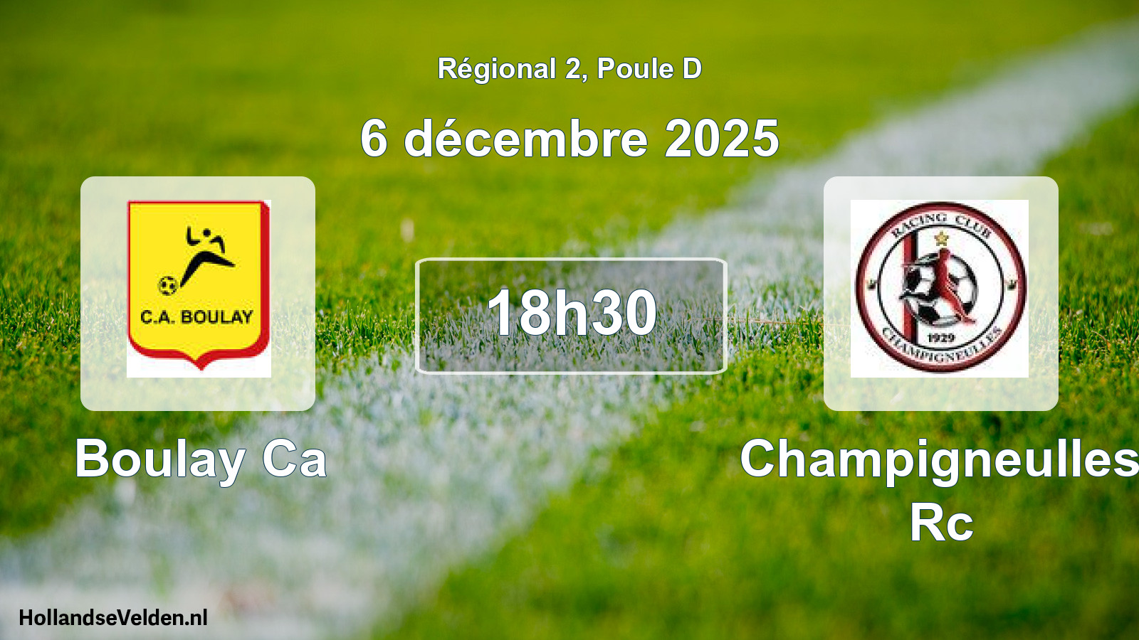 Geplande wedstrijd: Boulay Ca - Champigneulles Rc (6 décembre 2025)