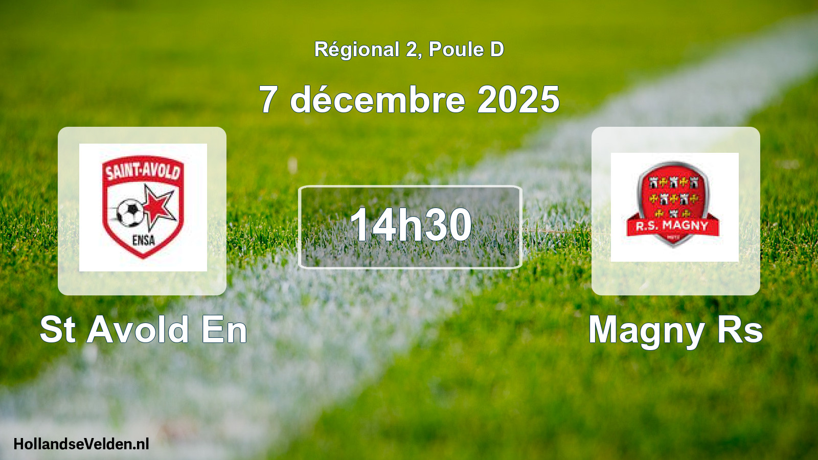 Geplande wedstrijd: St Avold En - Magny Rs (7 décembre 2025)