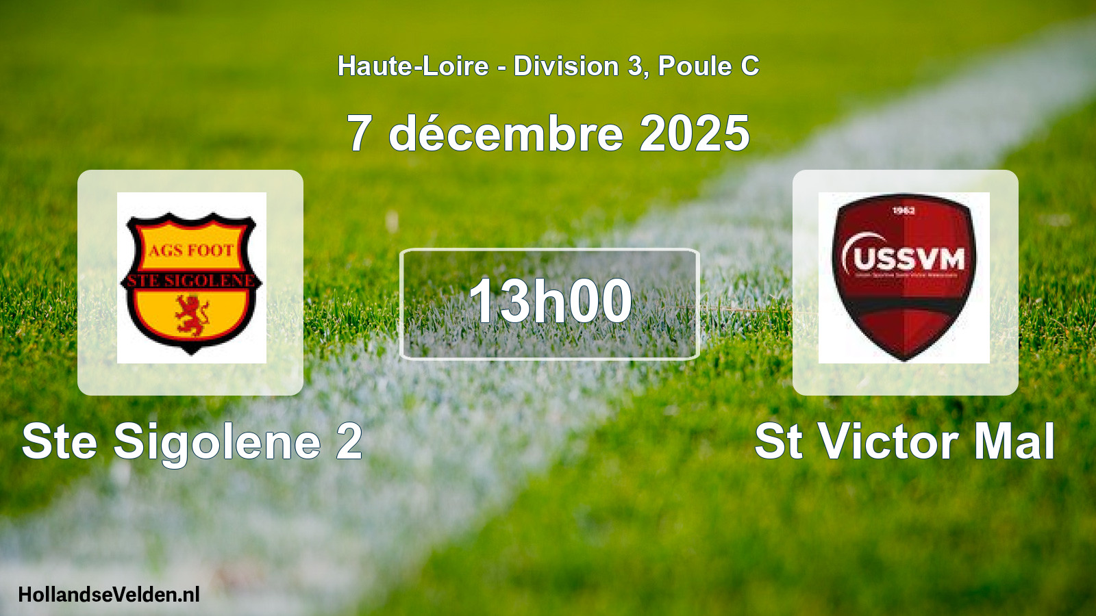 Scheduled Match: Ste Sigolene 2 - St Victor Mal (7 December 2025)