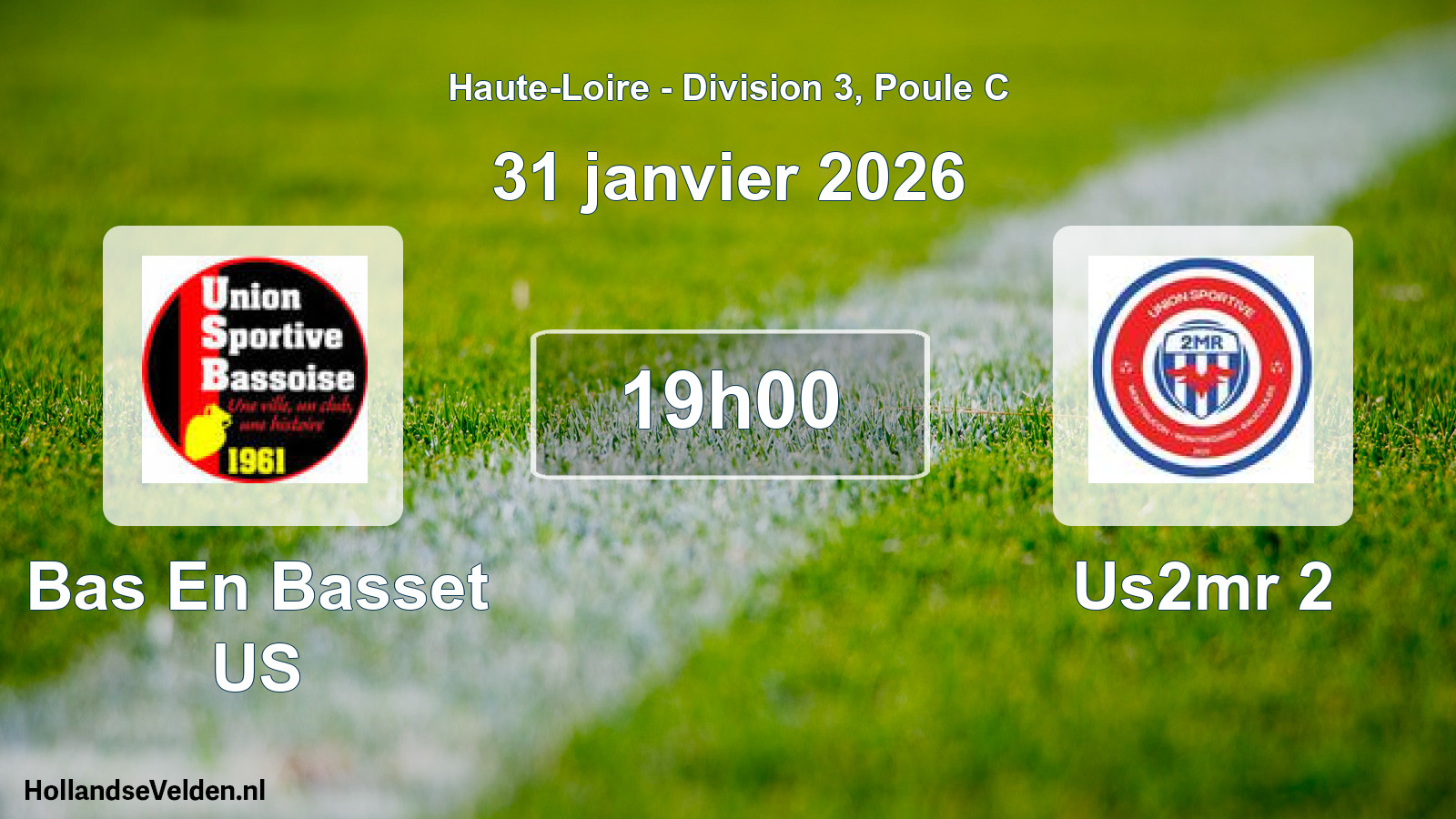 Geplande wedstrijd: Bas En Basset US - Us2mr 2 (31 januari 2026)