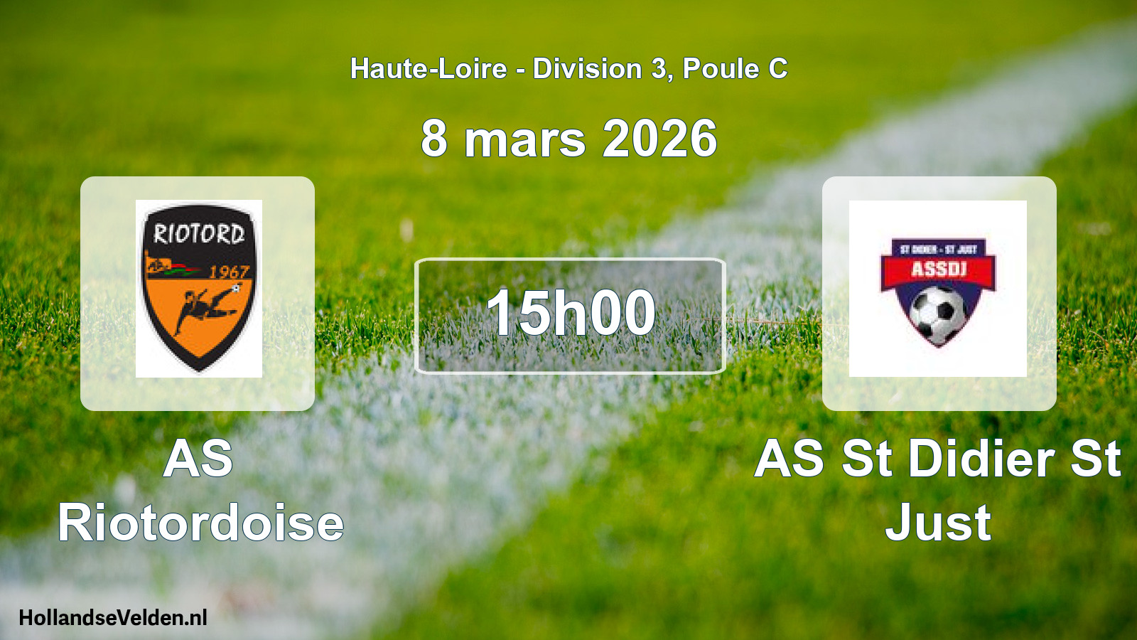 Scheduled Match: AS Riotordoise - AS St Didier St Just (8 March 2026)