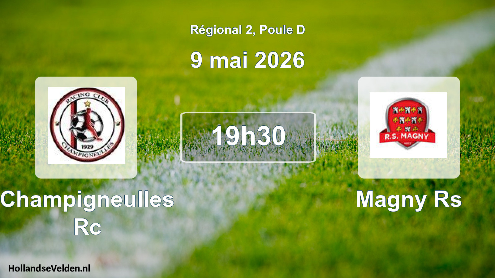 Geplande wedstrijd: Champigneulles Rc - Magny Rs (9 mai 2026)