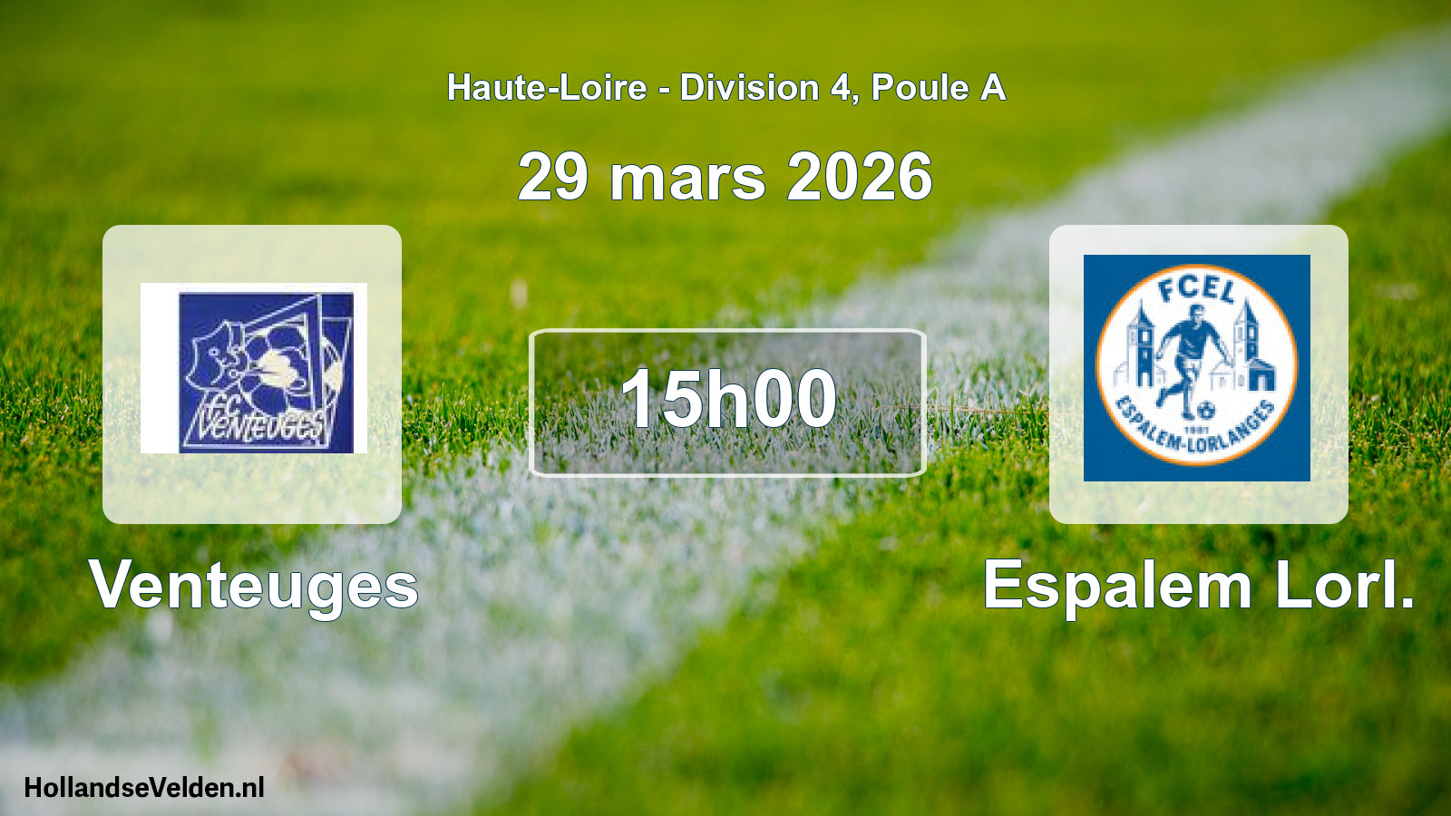 Scheduled Match: Venteuges - Espalem Lorl. (29 March 2026)