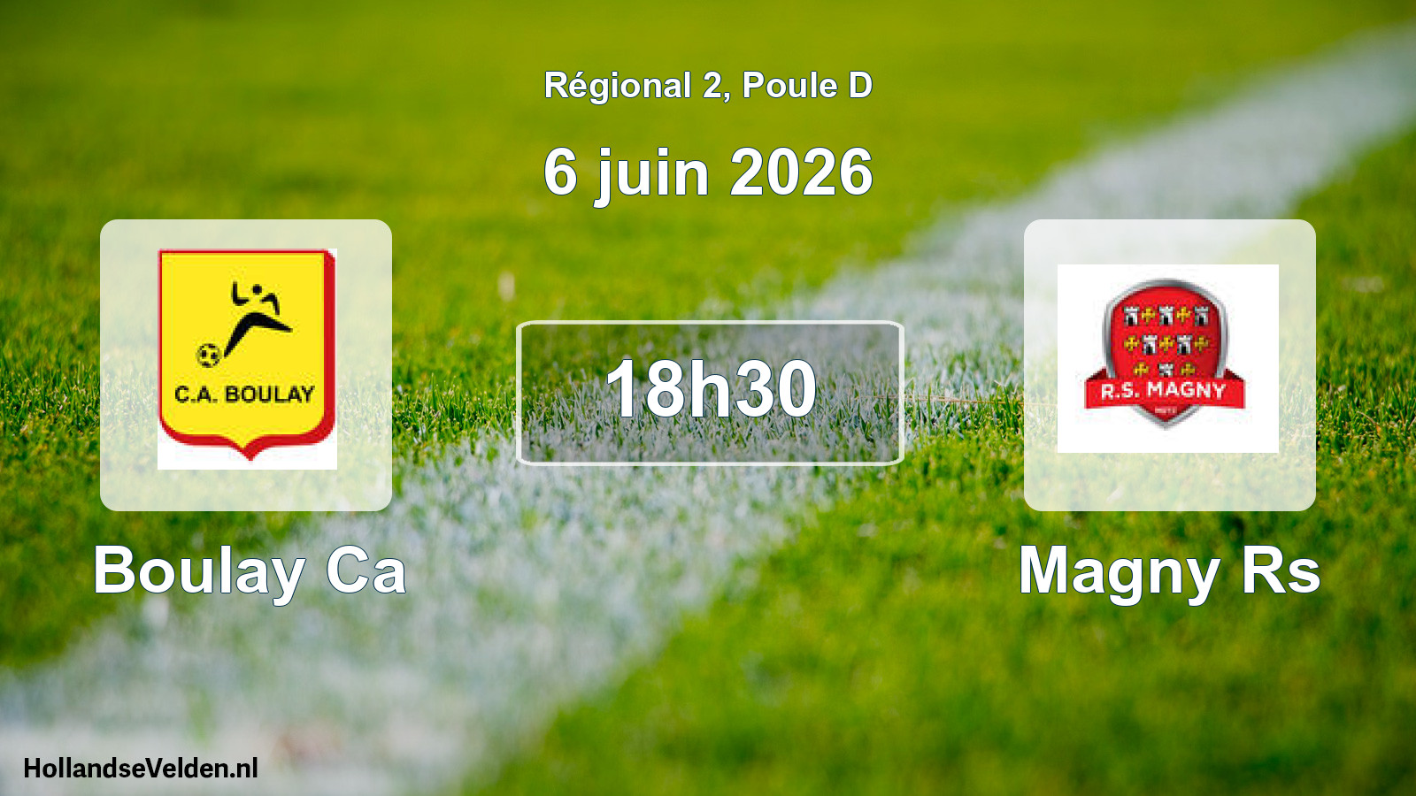 Geplande wedstrijd: Boulay Ca - Magny Rs (6 juin 2026)
