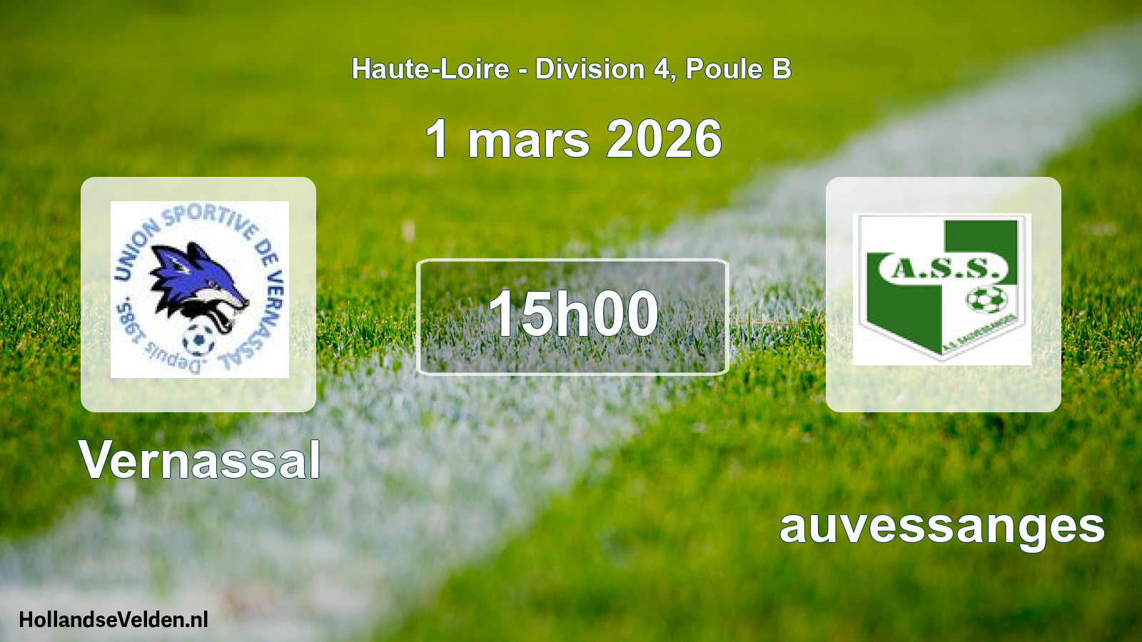 Geplande wedstrijd: Vernassal - Sauvessanges (1 maart 2026)