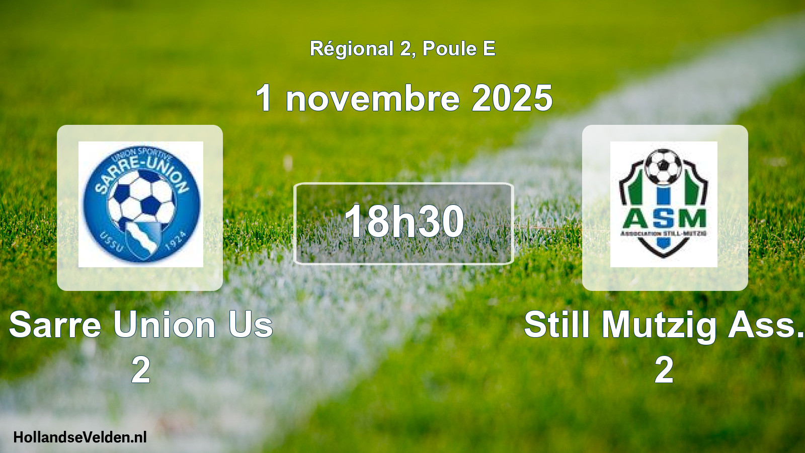 Scheduled Match: Sarre Union Us 2 - Still Mutzig Ass. 2 (1 November 2025)