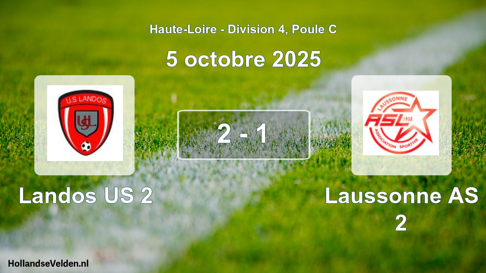Total number of matches played: Landos US 2 - Laussonne AS 2 2 - 1 (5 October 2025)